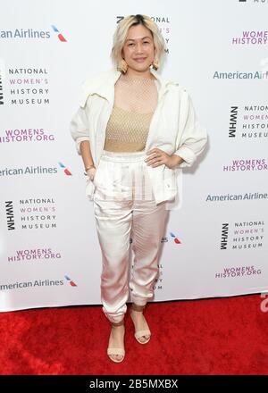 Los Angeles, USA. 07th Mar, 2020. MILCK. The National Women's History Museum's 8th Annual Women Making History Awards at Skirball Cultural Center. Photo Credit: Birdie Thompson/AdMedia /MediaPunch Credit: MediaPunch Inc/Alamy Live News Stock Photo