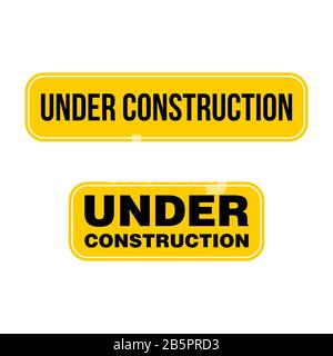 Under Construction Signage Vector Template Illustration Design. Vector EPS 10.