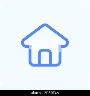 Home button line icon. Pixel perfect icon design. Stock Vector