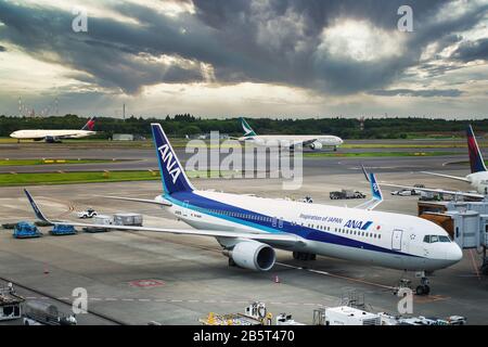 All Nippon Airways (ANA) Boeing 767-300ER sporting a special All Nippon Airways (ANA) Boeing 767-300ER sporting a special