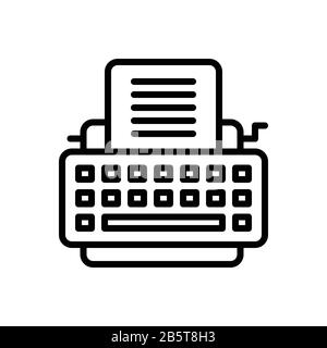 Typewriter icon Stock Vector