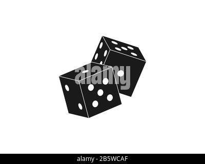 Dice, game, casino icon. Vector illustration. Gambling. Stock Vector