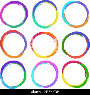 Set of Colorful Circles Stock Vector Image & Art - Alamy
