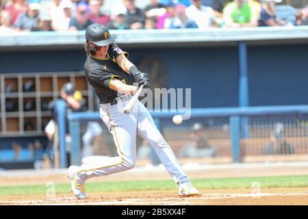 Pittsburgh Pirates shortstop Cole Tucker (3) steps on the second base  during a baseball game against the Miami Marlins, Saturday, Sept. 18, 2021,  in Miami. (AP Photo/Marta Lavandier Stock Photo - Alamy