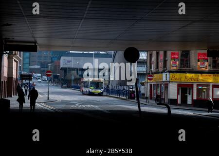 A quieter street than usual in Glasgow City Centre in March 2020 Stock Photo