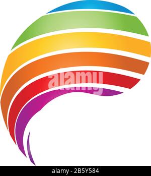 Painter, coloured, painter, house, logo Stock Vector