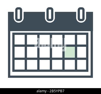 Organizer or calendar isolated icon, hotel booking dates Stock Vector