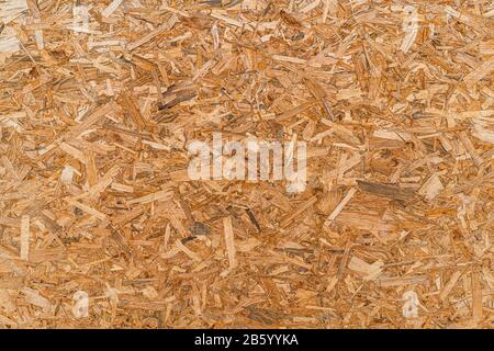 Chipboard, particle board closeup background Stock Photo