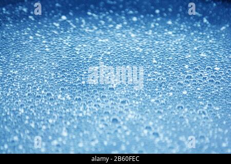 Water bubbles in mineral water background Stock Photo
