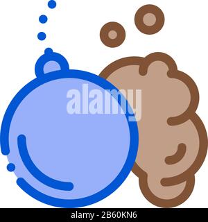 Wrecking Ball Icon Vector Outline Illustration Stock Vector