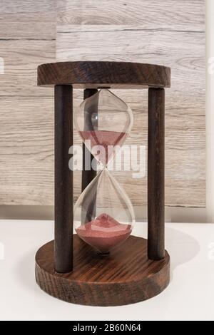 Decorative hourglass. To measure time, in historical times Stock Photo