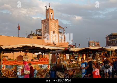 Marrakech, one of four Royal Citieis of Morocco Stock Photo