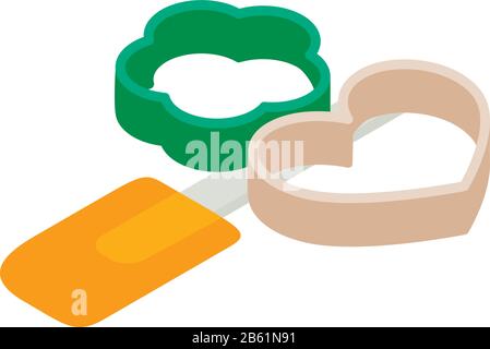 Baking accessory icon, isometric style Stock Vector