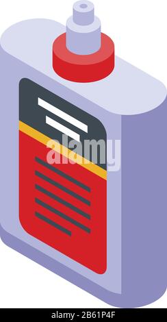 Glue bottle icon, isometric style Stock Vector