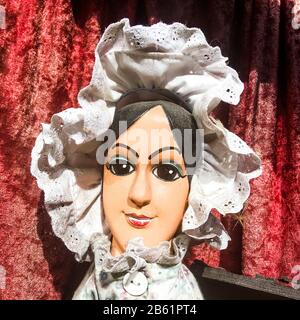 Madelon, traditional puppet of Guignol theater, Lyon, France Stock Photo
