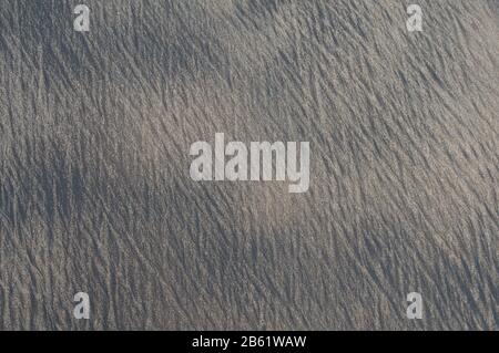 Close-up of wet  sand from the surf zone ( littoral). Stock Photo