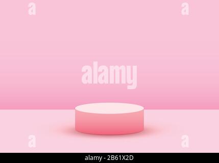 3D illustration in minimalist style. Stock Vector