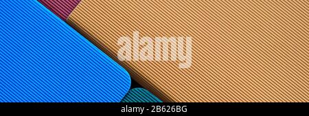 Sample of colored structured craft paper Stock Photo