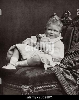 Prince Albert Frederick Arthur George, future George VI, 1895 – 1952.  King of the United Kingdom and the Dominions of the British Commonwealth.  Seen here as a small child.  From King George the Sixth, published 1937. Stock Photo