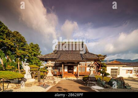 Japan, Honshu, Tohoku, Iwate prefecture, Tono city, Zenkyoji temple Stock Photo