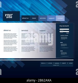 Website template Stock Vector