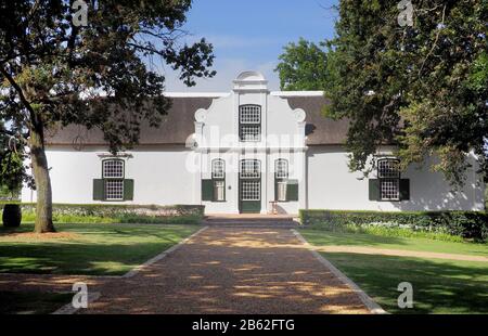 Boschendal wine estate manor house, Cape Town, South Africa Stock Photo