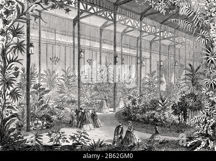 Royal Horticultural Society, South Kensington,  Great London Exposition, 1862, Stock Photo