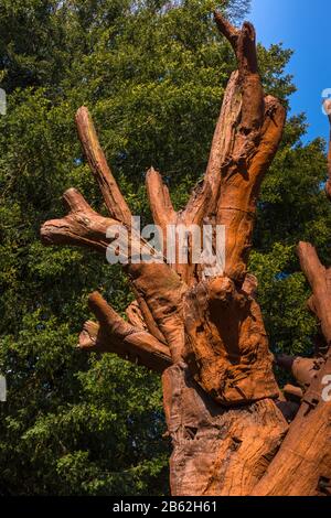 Iron Tree, 2013.  A sculpture by Ai Weiwei, Yorkshire Sculpture Park, Wakefield, West Yorkshire, England, UK Stock Photo