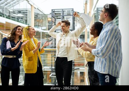 young ambitious people have built successful business in highly compettitive market Stock Photo