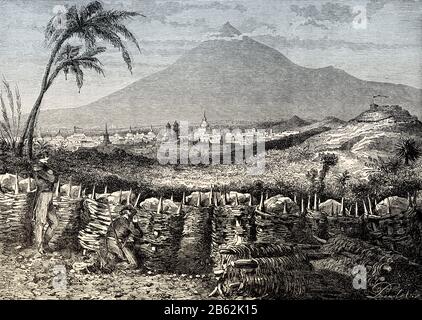 Puebla, Mexico, Second Franco-Mexican War, 1863 Stock Photo