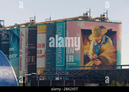 Grain Terminal in Incheon Harbour South Korea Stock Photo