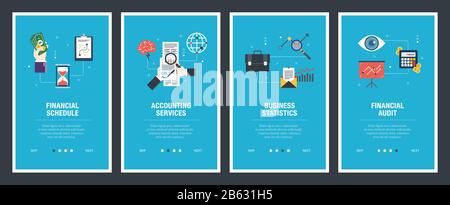 Vector flat design statistics vertical column graph template for your ...