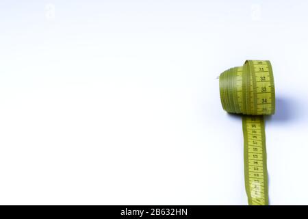 Centimeter Tape Measure On White Background Stock Photo 95175670