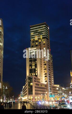 Residential and office building with Waldorf-Astoria in Charlottenburg, Berlin, Germany. Stock Photo