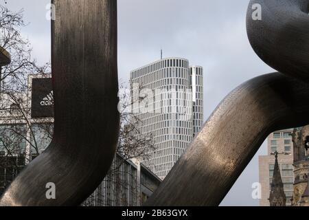 Residential and office building with Hotel Motel One Berlin-Upper West in Charlottenburg, Berlin, Germany Stock Photo