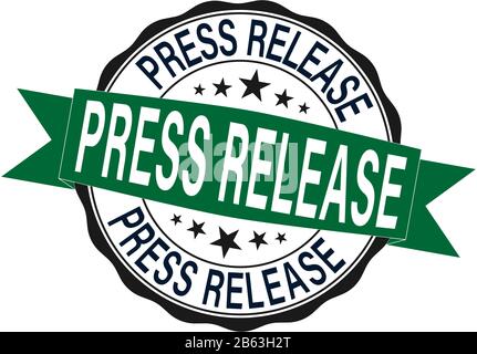 press release. stamp. sticker. seal. round grunge vintage ribbon press release sign Stock Vector
