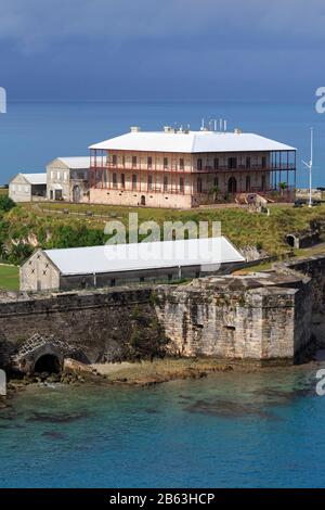 Commissioner's House in the Royal Naval Dockyard,Sandys Parish,Bermuda Stock Photo