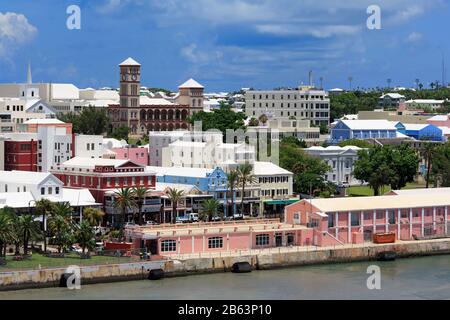 Skyline, Hamilton City, Pembroke Parish, Bermuda Stock Photo - Alamy