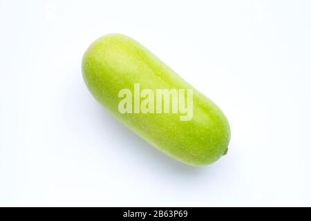 Winter melon on white background. Copy space Stock Photo