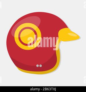 retro helmet isolated vector illustration Stock Vector