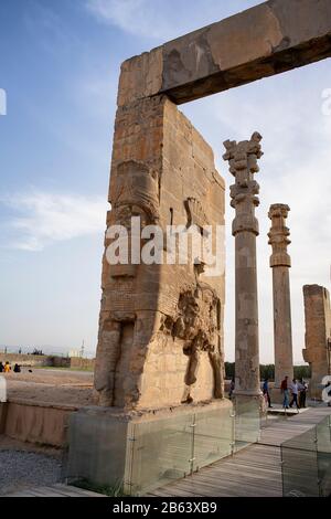 Persepolis city, Ancient Persia, Iran. UNESCO Heritage Stock Photo