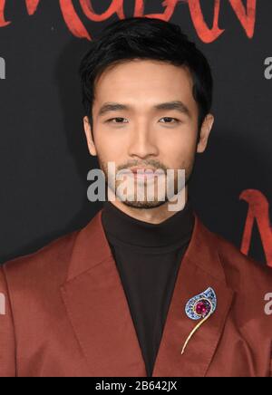 Hollywood, California, USA 9th March 2020 Actor Yoson An attends the World Premiere of Disney's  'Mulan' on March 9, 2020 at the Dolby Theatre in Hollywood, California, USA. Photo by Barry King/Alamy Live News Stock Photo