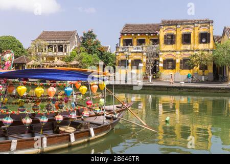 Vietnam Hoi An - Old quarter of Hoi An ancient town, Vietnam, Southeast Asia. Stock Photo