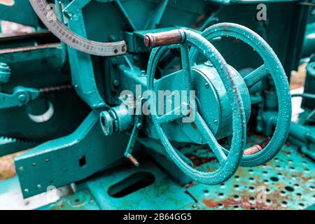 Military green background with artillery mechanism Stock Photo - Alamy