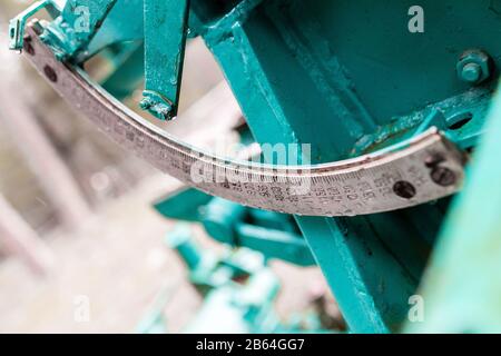 Military green background with artillery mechanism Stock Photo - Alamy