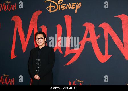 Hollywood, USA. 09th Mar, 2020. Jet Li walking the red carpet at Premiere Of Disney's 'Mulan' held at Dolby Theatre on March 9, 2020 in Hollywood, California USA (Photo by Parisa Afsahi/Sipa USA) Credit: Sipa USA/Alamy Live News Stock Photo