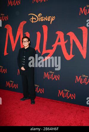 Hollywood, USA. 09th Mar, 2020. Jet Li walking the red carpet at Premiere Of Disney's 'Mulan' held at Dolby Theatre on March 9, 2020 in Hollywood, California USA (Photo by Parisa Afsahi/Sipa USA) Credit: Sipa USA/Alamy Live News Stock Photo