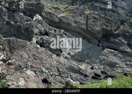 View of Vanis Kvabebi (cave monetary), Erusheti Mountain, Georgia Stock Photo