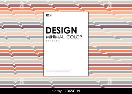 Abstract minimal color line template artwork cover background. Use for ad, poster, artwork, template design, print. illustration vector eps10 Stock Vector