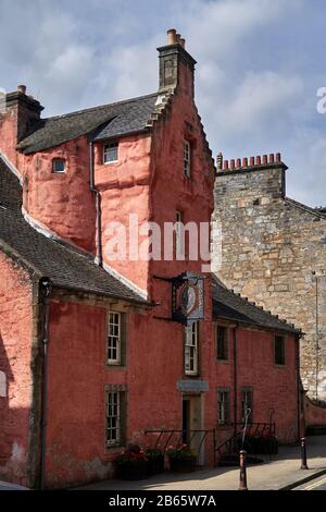 UK, Abbot House is a heritage centre located on the Maygate in Dunfermline, Fife, Scotland. It lies in the shadow of Dunfermline's great abbey church. Located in a building with a 16th-century, As the oldest surviving building within Dunfermline town, and a survivor of the Great Fire of Dunfermline in 1624,[7] the building is indicative of the changing styles of Scottish architecture from the 16th to the 20th centuries. Stock Photo